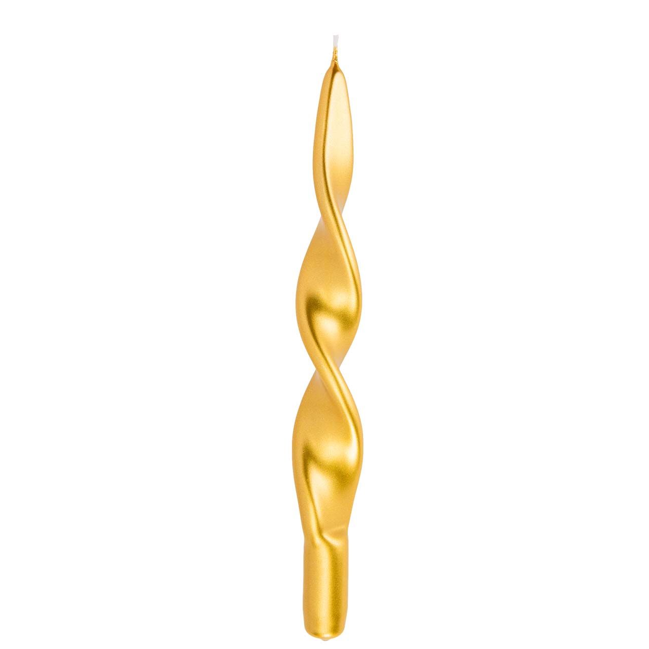 CANDELA 270/22 SPIRALE - METALLICO ORO (conf.ne da 4 pzi)